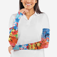 Hawaiian Love-Couple Dolphins and Flamingos Arm Sleeves LT03 - Polynesian Pride