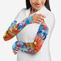 Hawaiian Love-Couple Dolphins and Flamingos Arm Sleeves LT03 - Polynesian Pride