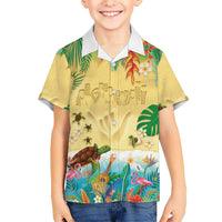 Hawaiian Alohawaii Hawaiian Shirt Tropical Plants and Animals on The Beach LT03 - Polynesian Pride