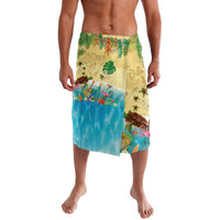 Hawaiian Alohawaii Lavalava Tropical Plants and Animals on The Beach LT03 Multicolor - Polynesian Pride