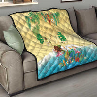 Hawaiian Alohawaii Quilt Tropical Plants and Animals on The Beach LT03 - Polynesian Pride