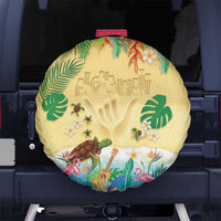 Hawaiian Alohawaii Spare Tire Cover Tropical Plants and Animals on The Beach LT03 No hole Multicolor - Polynesian Pride