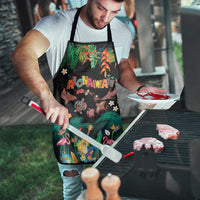 Hawaiian Alohawaii Apron Tribal Sea Animals Tattoo and Tropical Plants - Polynesian Pride