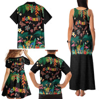 Hawaiian Alohawaii Family Matching Tank Maxi Dress and Hawaiian Shirt Tribal Sea Animals Tattoo and Tropical Plants LT03 - Polynesian Pride