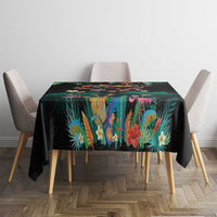 Hawaiian Alohawaii Tablecloth Tribal Sea Animals Tattoo and Tropical Plants LT03 - Polynesian Pride