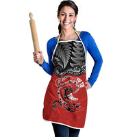 Aotearoa Toitu Te Tiriti Apron Taniwha Tribal Motifs