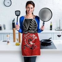 Aotearoa Toitu Te Tiriti Apron Taniwha Tribal Motifs