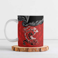 Aotearoa Toitu Te Tiriti Ceramic Mug Taniwha Tribal Motifs LT03 Multicolor - Polynesian Pride
