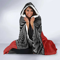 Aotearoa Toitu Te Tiriti Hooded Blanket Taniwha Tribal Motifs LT03 - Polynesian Pride