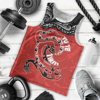 Personalised Aotearoa Toitu Te Tiriti Men Tank Top Taniwha Tribal Motifs LT03 - Polynesian Pride
