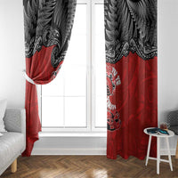 Aotearoa Toitu Te Tiriti Window Curtain Taniwha Tribal Motifs