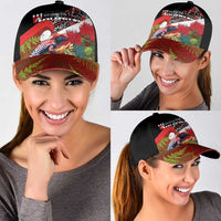 Aotearoa Toitu Te Tiriti Classic Cap Waitangi-Honour The Treaty NZ Tuatara and Plants
