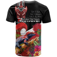 Aotearoa Toitu Te Tiriti T Shirt Waitangi-Honour The Treaty NZ Tuatara and Plants