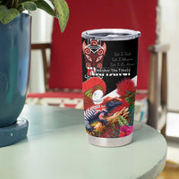 Aotearoa Toitu Te Tiriti Tumbler Cup Waitangi-Honour The Treaty NZ Tuatara and Plants