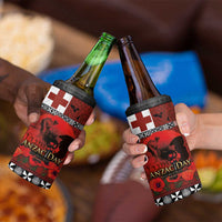 Tonga ANZAC Day 4 in 1 Can Cooler Tumbler Gallipoli Lest We Forget-Ngatu Art Tribal