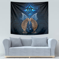 New Zealand Maori Matariki Tapestry Hongi Kiwi Bird and Silver Fern LT03