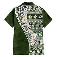 Hawaii Plumeria Tribal Vintage Hawaiian Shirt Special Green LT03 - Polynesian Pride