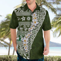Hawaii Plumeria Tribal Vintage Hawaiian Shirt Special Green LT03 - Polynesian Pride
