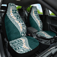 Hawaii Plumeria Tribal Vintage Car Seat Cover Special Turquoise LT03 One Size Turquoise - Polynesian Pride