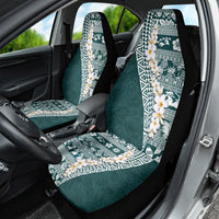 Hawaii Plumeria Tribal Vintage Car Seat Cover Special Turquoise LT03 - Polynesian Pride