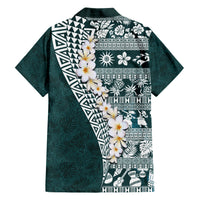 Hawaii Plumeria Tribal Vintage Hawaiian Shirt Special Turquoise LT03 - Polynesian Pride