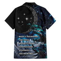 New Zealand Tui Bird Hawaiian Shirt Matariki Poetry Pattern Galaxy Style LT03 - Polynesian Pride