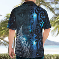 New Zealand Matariki Hawaiian Shirt The Tribal Maori Face and Silver Fern LT03 - Polynesian Pride