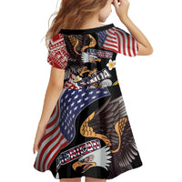 United States and American Samoa Together Family Matching Tank Maxi Dress and Hawaiian Shirt Bald Eagle and Polynesian Traditional Culture with Plumeria