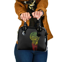 Hawaiian Traditional Tattoos Shoulder Handbag Kakau Tribal Tropical Plant Motif Kanaka Maoli Flag Color Inspired
