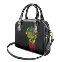 Hawaiian Traditional Tattoos Shoulder Handbag Kakau Tribal Tropical Plant Motif Kanaka Maoli Flag Color Inspired
