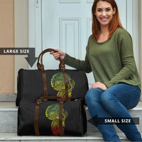 Hawaiian Traditional Tattoos Travel Bag Kakau Tribal Tropical Plant Motif Kanaka Maoli Flag Color Inspired