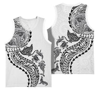 Hawaiian Kakau Tribal Sea Animals Tattoos Basketball Jersey White Color