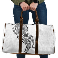 Hawaiian Kakau Tribal Sea Animals Tattoos Travel Bag White Color LT03 White - Polynesian Pride