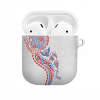 Hawaiian Kakau Tribal Sea Animals Tattoos AirPods Case Hawaii Flag Color Inspired