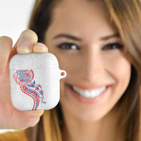 Hawaiian Kakau Tribal Sea Animals Tattoos AirPods Case Hawaii Flag Color Inspired