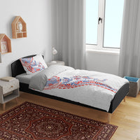 Hawaiian Kakau Tribal Sea Animals Tattoos Bedding Set Hawaii Flag Color Inspired