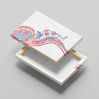 Hawaiian Kakau Tribal Sea Animals Tattoos Canvas Wall Art Hawaii Flag Color Inspired