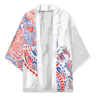 Hawaiian Kakau Tribal Sea Animals Tattoos Kimono Hawaii Flag Color Inspired