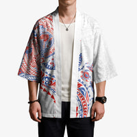 Hawaiian Kakau Tribal Sea Animals Tattoos Kimono Hawaii Flag Color Inspired