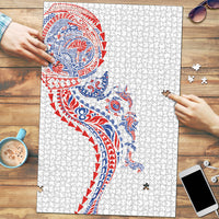Hawaiian Kakau Tribal Sea Animals Tattoos Puzzle Hawaii Flag Color Inspired