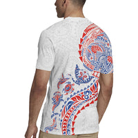 Hawaiian Kakau Tribal Sea Animals Tattoos Rugby Jersey Hawaii Flag Color Inspired