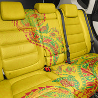 Hawaiian Kakau Tribal Sea Animals Tattoos Back Car Seat Cover Kanaka Maoli Flag Color Inspired