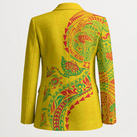 Hawaiian Kakau Tribal Sea Animals Tattoos Blazer Kanaka Maoli Flag Color Inspired