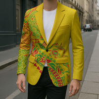 Hawaiian Kakau Tribal Sea Animals Tattoos Blazer Kanaka Maoli Flag Color Inspired