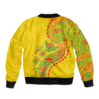 Hawaiian Kakau Tribal Sea Animals Tattoos Bomber Jacket Kanaka Maoli Flag Color Inspired