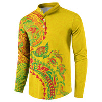 Hawaiian Kakau Tribal Sea Animals Tattoos Button Sweatshirt Kanaka Maoli Flag Color Inspired