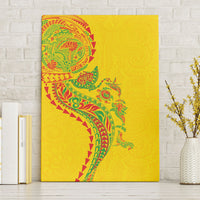 Hawaiian Kakau Tribal Sea Animals Tattoos Canvas Wall Art Kanaka Maoli Flag Color Inspired LT03 Without Frame Multicolor - Polynesian Pride