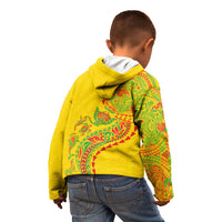 Hawaiian Kakau Tribal Sea Animals Tattoos Kid Hoodie Kanaka Maoli Flag Color Inspired