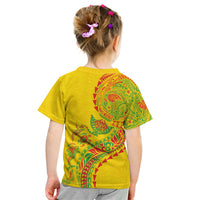 Hawaiian Kakau Tribal Sea Animals Tattoos Kid T Shirt Kanaka Maoli Flag Color Inspired