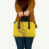 Hawaiian Kakau Tribal Sea Animals Tattoos Leather Bag Kanaka Maoli Flag Color Inspired
